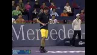 2008 Novak Djokovic vs Gilles Simon WTF SF 1 [upl. by Ecnaiva]