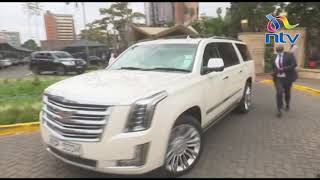 Mike Sonko leaves Senate meeting in a fleet of high end vehicles [upl. by Ocirrej]