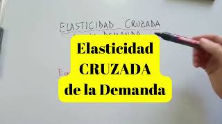 Elasticidad CRUZADA de la Demanda [upl. by Eilsil]