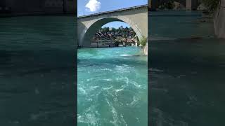 Nydeggbrücke Nydegg Bridge across the Aare River in Bern Switzerland 🇨🇭 [upl. by Rosamund]