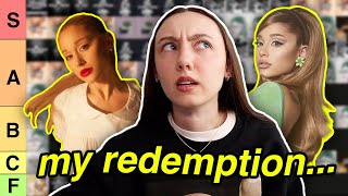 RERANKING EVERY ARIANA GRANDE SONG in my redemption arc [upl. by Christina790]