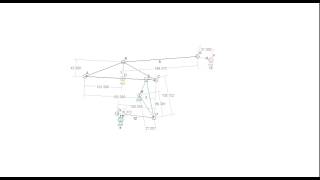 Example of Measurements Feature in Linkage Mechanism Designer [upl. by Enomrej]