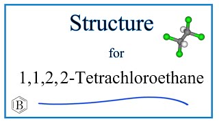 Structural Formula for 1122Tetrachloroethane [upl. by Nylesoj]