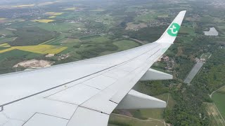 Full approach and landing at Paris Orly airport heavy turbulence [upl. by Eleonore]