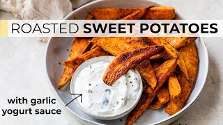 MY NEW FAVORITE SWEET POTATO RECIPE  better than fries [upl. by Wetzell]