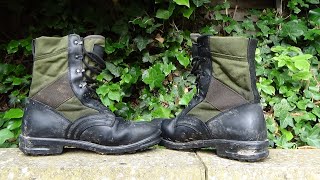 German jungle boots test old US Vietnam type Barton Spring [upl. by Ihab346]