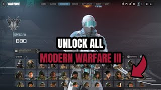 2024 MW3 UNLOCK ALL TOOL 🔥 CoD Warzone 3 Unlock All Camos Operators Skins Emblems Full Guide [upl. by Gus]