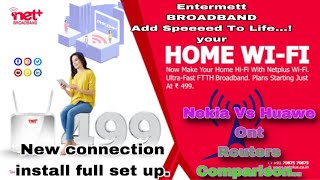 NEW CONNECTION NETPLUS BROADBAND 2024  INSTALLATION CHARGES SPEED TEST  FIRST PAYMENT FOLL PROSES [upl. by Ordnazil559]