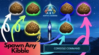 How to spawn and summon all kibble Types Ark Survival Ascended [upl. by Septima]