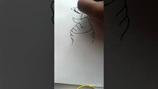 Easy hand drawing for beginners 😎😎shorts easydrawing [upl. by Kotz]