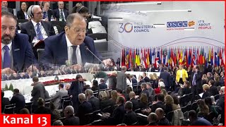 MOMENT Some delegations leave as Russias Lavrov begins speech at OSCE summit [upl. by Ycram]