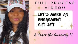 I LOVE HOW THIS ENGAGEMENT GIFT TURNED OUT  COME SEE WHAT I MADE amp PACKED  COME CRAFT WITH ME [upl. by Sethrida]