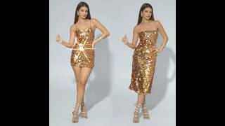 Which Gold Sequin Dress Will You Rock 💫✨ HolidaySlay [upl. by Coward]