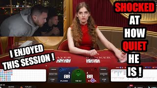 THE MOST QUIET BACCARAT SESSION  ACTUALLY ENJOYABLE [upl. by Kcir]