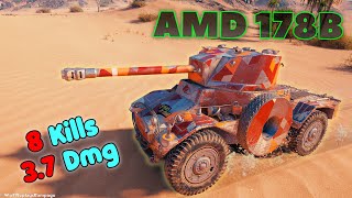 Panhard AMD 178B  8 Frags 37K Damage Master by player vcelnik [upl. by Vernier]