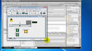 Virtuelle Inbetriebnahme S7300400 mit TIA Portal V11 SP2 und SPSVISU V4 Anlagensimulator [upl. by Tihom884]