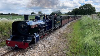 ‘BVR 6’ at full chat on the Bure Valley Railway at Colitshall and Wroxham [upl. by Andrel905]