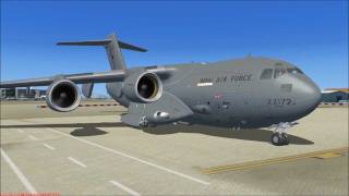 C17 GLOBEMASTER  FSX in GIBRALTAR [upl. by Neehsuan]