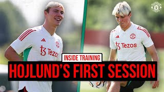 Hojlunds First Training Session 🔥  INSIDE TRAINING [upl. by Akired236]