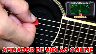 AFINADOR DE VIOLÃO ONLINE SOM REAL ONLINE GUITAR TUNER REAL SOUND [upl. by Lucrece]