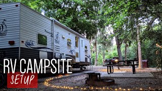 How To Setup Your RV Campsite RV for beginners [upl. by Ueik]