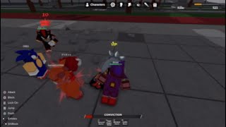 Rblx sonic forces vs bald dude [upl. by Tripp]