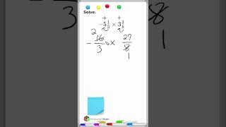 Multiplying Mixed Numbers education fractions maths [upl. by Nodla513]