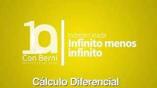 B6 Indeterminada infinito menos infinito Ejemplo 19 [upl. by Sirron545]