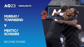 MurrayTownsend v MekticSchuurs Highlights  Australian Open 2023 Second Round [upl. by Aerdnahs]