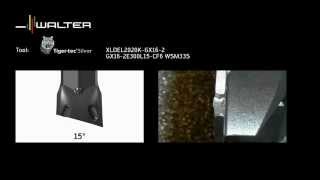 Walter Tools Turning Tigertec Silver Cutting Comparison Drehen Stechen Abstechen Grooving Parting HD [upl. by Yllod]