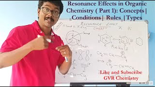 Resonance Effects in Organic Chemistry  Part 1 Concept Conditions Rules Types RemeshgvrCHEM [upl. by Kovar170]