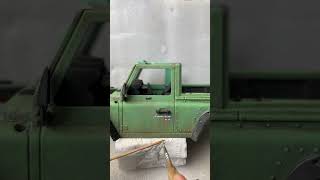 Weathering rc mn99 land rover defender 112 scale rc landrover miniature reels shortvideo [upl. by Doralynne]