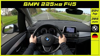 BMW  225xe F45  2019  Onboard POV test drive [upl. by Thekla]