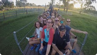 Tractor Rides on a Queensland Farm  Evan Edinger Travel [upl. by Amjan]