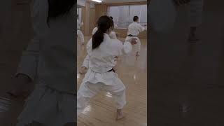 Japanese Karate Girl at the JKA karate martialarts [upl. by Gregorius]