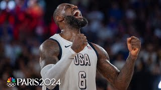 LeBron James’ TOP highlights from Paris Olympics basketball competition  NBC Sports [upl. by Tirb363]