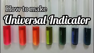 How to make universal indicator  pH solution [upl. by Moran]