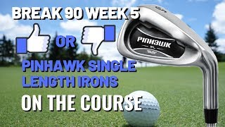 Break 90 Easy Challenge Week 5 Pinhawk One Length Irons on the Course [upl. by Eriha414]