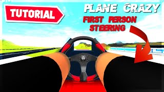 PLANE CRAZY FIRST PERSON STEERING TUTORIAL [upl. by Gaughan700]