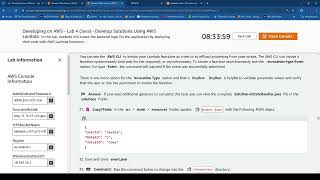 Developing on AWSLab 4 Java  Develop Solutions Using AWS Lambda [upl. by Lanod695]