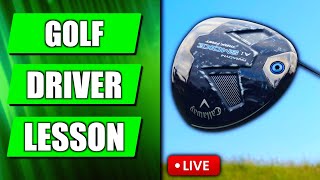 The Driver Lesson I Never Knew I Needed  Live Golf Swing Lesson [upl. by Akir]