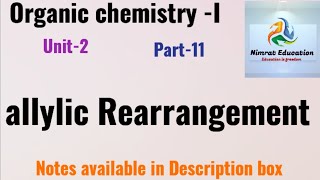 Allylic Rearrangement ll organic chemistry Unit2 [upl. by Adyol]