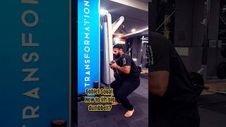 Goblet Squat setuptarunbeast fitnesscoach motivation [upl. by Nytsyrk]