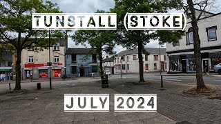 Tunstall Town Centre High Street Walk  Another Run Down Town In Stoke On Trent  July 2024 [upl. by Bajaj]