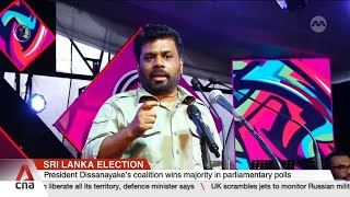 Sri Lanka election President Dissanayake’s coalition wins majority in parliamentary polls [upl. by Roman]