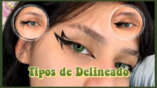 4 Tipos de delineados AESTHETIC ♡ Tutorial paso a paso [upl. by Ardnajela]