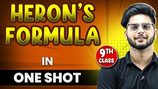 HERONS FORMULA in 1 Shot  FULL Chapter Coverage ConceptsPYQs  Class9th Maths [upl. by Ylreveb]