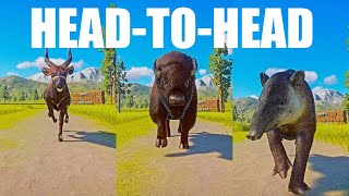 Bongo vs Bison vs Tapir A Head to Head Speed Race in Planet Zoo [upl. by Iot]