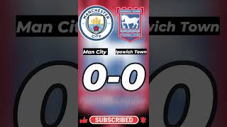 Man City vs Ipswich Town  Premier League 2024 Score Predictor Hit Pause shorts youtube football [upl. by Nnairac]