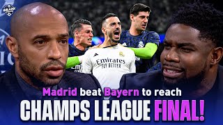 Thierry Henry Carragher amp Micah react as Real Madrid advance to UCL final  UCL Today  CBS Sports [upl. by Aerbas]